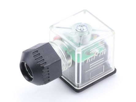 Molex 121207 2P DIN 43650 DIN 43650 Solenoid Connector with Indicator Light, 24 Voltage [1212070358]; 217-364