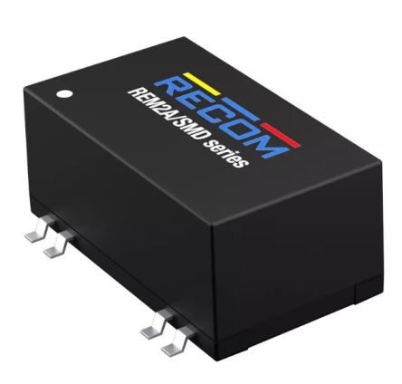 Recom REM2A Series DC-DC Converter, 15V dc/ 134mA Output, 9-18 V dc Input, 2W, Surface Mount, +105°C Max Temp -40°C Min [REM2A-1215S/SMD]; 217-432