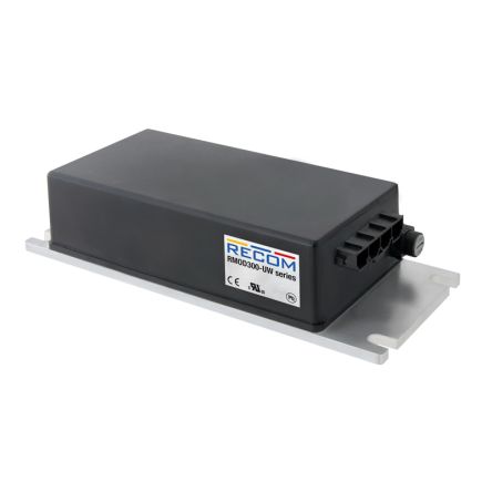 Recom RMOD300-UW DC-DC Converter, 13.7V dc/ 22A Output, 18-106 V dc Input, 300W, Chassis Mount, +75°C Max Temp -40°C [RMOD300-80-13.7SUW/F/MO]; 217-466