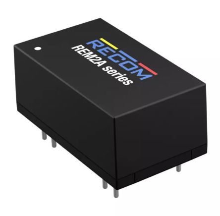 Recom REM2A Series DC-DC Converter, 3.3V dc/ 600mA Output, 9-18 V dc Input, 2W, Surface Mount, +105°C Max Temp -40°C [REM2A-123.3S]; 217-680