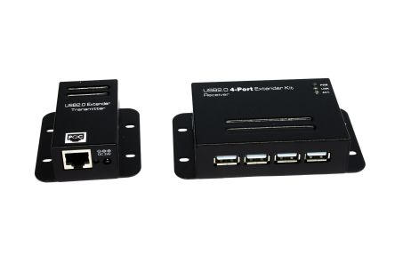 Exsys 4 Port USB 2.0 CAT 5, CAT 6 Extender, up to 50m Extension Distance [EX-1446]; 217-840