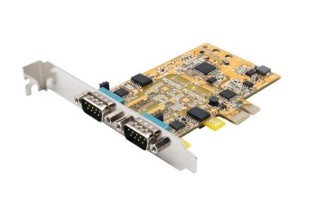 Exsys 2 Port PCIe RS232, RS422, RS485 PCIe Expansion Card [EX-45032IS]; 217-841