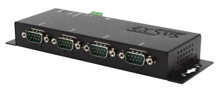 Exsys Serial Device Server, 1 Ethernet Port, 4 Serial Port, RS232 Interface, 921.6kbps Baud Rate [EX-6114-2]; 217-850