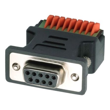 Exsys DB-9 Female Female to Terminal Block Female Adapter [EX-49111]; 217-856