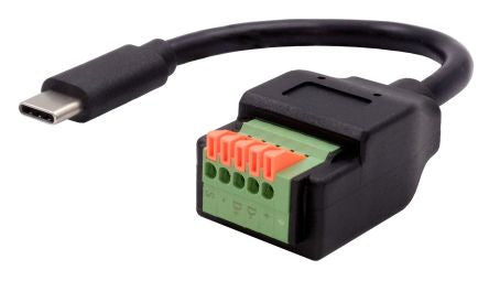 Exsys USB-C USB 2.0 Male to Terminal Block Female Adapter [EX-49123]; 217-860