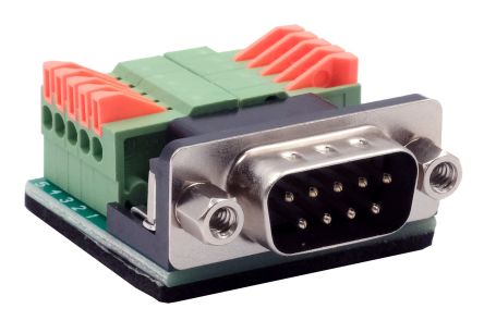 Exsys 9-Pin Male Male to Terminal Block Female Adapter [EX-49000]; 217-887