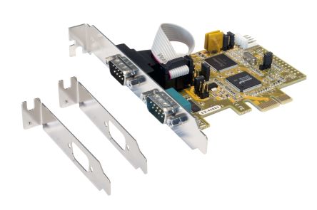 Exsys 2 Port PCIe RS232 PCIe Expansion Card [EX-44062]; 217-899