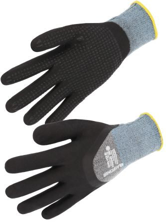 SINGER SAFETY NYMFIT01 Black, Grey Elastane, Polyamide General Handling, Logistic, Transport Work Gloves, Size 8, [NYMFIT0108]; 218-094