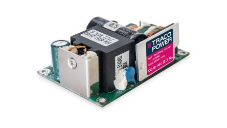 TRACOPOWER AC-DC Power Supply, TXO 60-115-J, 15V dc, 4A, 60W, 1 Output, 85 → 264V ac Input Voltage [TXO 60-115-J]; 219-956