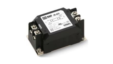 Cosel, NAP Series 6A 250 V 60Hz, DIN Rail Power Line Filter, DIN Connector, Single Phase [NAP-06-472-D]; 220-180