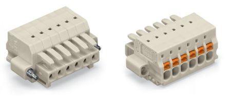 WAGO 2734 Series Female Lighting Connector, 8-Pole, Female, 8-Way, Plug-In Mount, 10A [2734-108/107-000]; 220-512