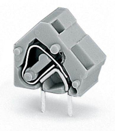 WAGO 236 Series PCB Terminal Block, 1-Contact, 10/10.16mm Pitch, Through Hole Mount, 1-Row, Cage Clamp Termination [236-762]; 220-682