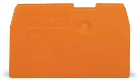 WAGO 870 Series End And Intermediate Plate for Use with Rail Mount Terminal Blocks [870-933]; 220-690