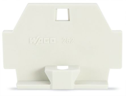WAGO 262 Series End Plate for Use with Rail Mount Terminal Blocks [262-363]; 220-823