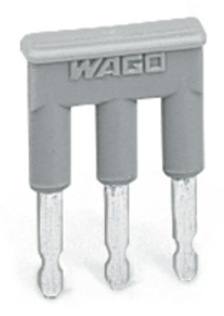 WAGO 280 Series Jumper for Use with Rail Mount Terminal Blocks, 24A [280-484]; 220-837
