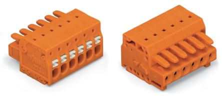 WAGO 2734 Series Female Lighting Connector, 4-Pole, Female, 4-Way, Plug-In Mount, 10A [2734-204]; 220-880