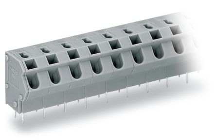 WAGO 254 Series PCB Connector, 4-Contact, 7.5/7.62mm Pitch, Through Hole Mount, 1-Row, Push Wire Termination [254-554]; 220-912