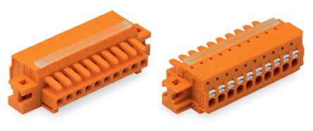 WAGO 2734 Series Female Lighting Connector, 19-Pole, Female, 19-Way, Cable Mount, 10A [2734-219/027-000]; 220-961