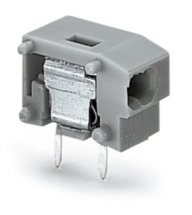 WAGO 235 Series PCB Terminal Block, 1-Contact, 7.5/7.62mm Pitch, Through Hole Mount, 1-Row, Push Wire Termination [235-551]; 221-116