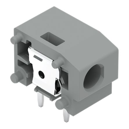 WAGO 235 Series PCB Terminal Block, 1-Contact, 7.5/7.62mm Pitch, Through Hole Mount, 1-Row, Push Wire Termination [235-757]; 221-118