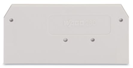 WAGO 280 Series End And Intermediate Plate for Use with Rail Mount Terminal Blocks [280-356]; 221-133