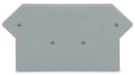 WAGO 280 Series End And Intermediate Plate for Use with Rail Mount Terminal Blocks [280-330]; 221-146