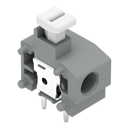 WAGO 235 Series PCB Terminal Block, 1-Contact, 7.5/7.62mm Pitch, Through Hole Mount, 1-Row, Push-In Cage Clamp [235-752/331-000]; 221-203