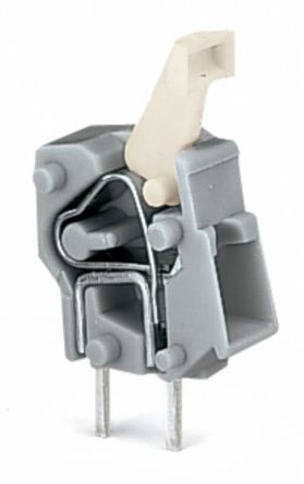 WAGO 257 Series PCB Connector, 1-Contact, 5/5.08mm Pitch, Through Hole Mount, 1-Row, Cage Clamp Termination [257-740]; 221-220