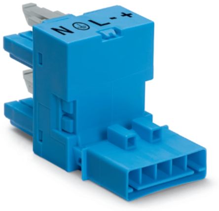 WAGO 890 Series Female Lighting Connector, 5-Pole, Female, 5-Way, Plug-In Mount, 16A, IP20, IP40 [890-982]; 221-264