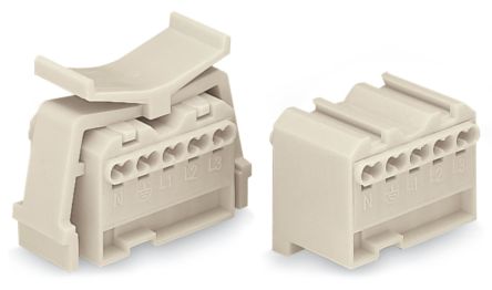WAGO 277 Series Female Lighting Connector, 5-Pole, Female, 5-Way, Plug-In Mount, 16A [277-121]; 221-280