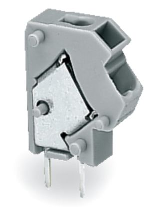 WAGO 254 Series PCB Connector, 1-Contact, 5/5.08mm Pitch, Through Hole Mount, 2-Row, Push Wire Termination [254-801]; 221-335