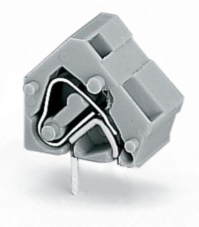 WAGO 236 Series PCB Terminal Block, 1-Contact, 10/10.16mm Pitch, Through Hole Mount, 1-Row, Cage Clamp Termination [236-733]; 221-369