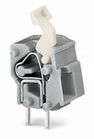 WAGO 257 Series PCB Connector, 1-Contact, 7.5/7.62mm Pitch, Through Hole Mount, 1-Row, Push In Termination [257-853]; 221-375