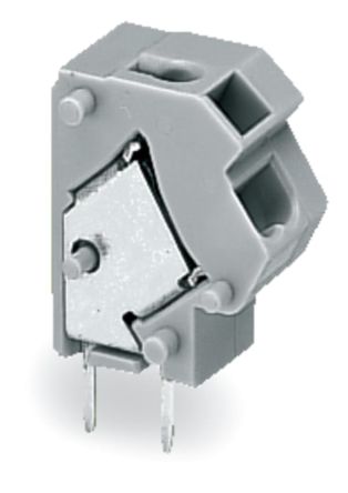 WAGO 254 Series PCB Connector, 1-Contact, 7.5/7.62mm Pitch, Through Hole Mount, 1-Row, Push Wire Termination [254-811]; 221-379