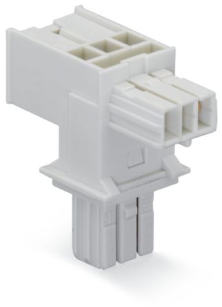 WAGO 893 Series Female Lighting Connector, 2-Pole, Female, 2-Way, Plug-In Mount, 3A, IP20 [893-1656]; 221-422