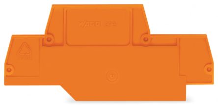 WAGO 279 Series End And Intermediate Plate for Use with Rail Mount Terminal Blocks [279-518]; 221-444