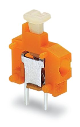 WAGO 235 Series PCB Terminal Block, 1-Contact, 3.81mm Pitch, Through Hole Mount, 1-Row, Push In Termination [235-774]; 221-486