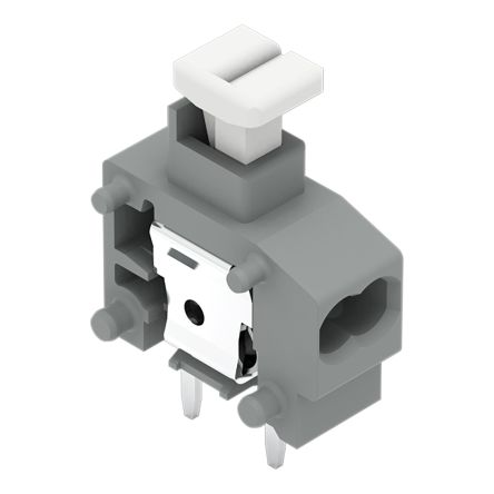 WAGO 235 Series PCB Terminal Block, 1-Contact, 5/5.08mm Pitch, Through Hole Mount, 1-Row, Push Wire Termination [235-714/331-000]; 221-517