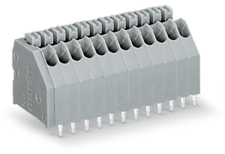WAGO 250 Series PCB Connector, 8-Contact, 2.5mm Pitch, Through Hole Mount, 1-Row, Push-In Cage Clamp Termination [250-308]; 221-568