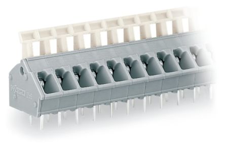 WAGO 256 Series PCB Connector, 8-Contact, 5/5.08mm Pitch, Through Hole Mount, 1-Row, Push In Termination [256-408]; 221-598