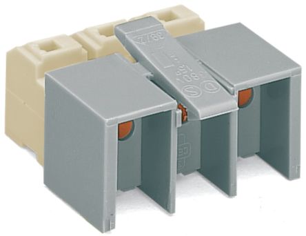 WAGO 272 Series Connector, 2-Way, 16A, 8 → 9 mm² Wire, Push Wire Termination [272-402/272-488]; 221-616