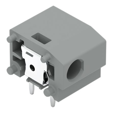 WAGO 235 Series PCB Terminal Block, 1-Contact, 10/10.16mm Pitch, Through Hole Mount, 1-Row, Push In Termination [235-801]; 221-661