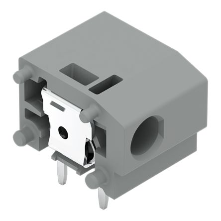WAGO 235 Series PCB Terminal Block, 1-Contact, 10/10.16mm Pitch, Through Hole Mount, 1-Row, Push In Termination [235-801/333-000]; 221-666