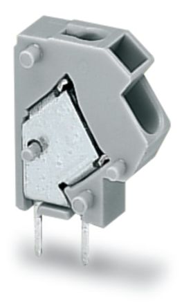 WAGO 254 Series PCB Connector, 1-Contact, 5/5.08mm Pitch, Through Hole Mount, 2-Row, Push Wire Termination [254-846]; 221-678