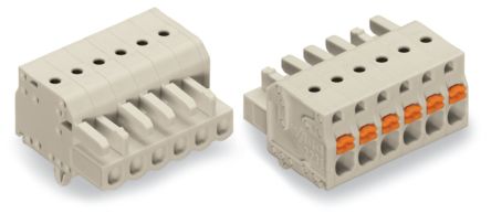 WAGO 2721 Series Female Lighting Connector, 16-Pole, Female, 16-Way, Cable Mount, 16A [2721-116/008-000]; 221-739