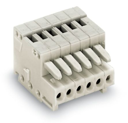 WAGO 733 Series Female Lighting Connector, 7-Pole, Female, 7-Way, Plug-In Mount, 6A [733-107]; 222-234