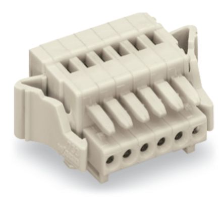 WAGO 733 Series Female Lighting Connector, 8-Pole, Female, 8-Way, Plug-In Mount, 6A [733-108/037-000]; 222-239