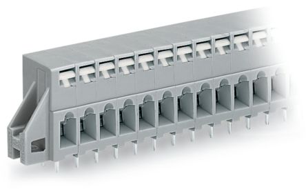 WAGO 741 Series PCB Connector, 6-Contact, 5mm Pitch, Through Hole Mount, 1-Row, Cage Clamp Termination [741-136]; 222-271
