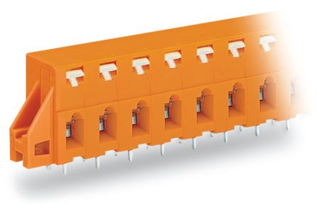 WAGO 741 Series PCB Connector, 4-Contact, 7.62mm Pitch, Through Hole Mount, 1-Row, Push In Termination [741-424]; 222-303