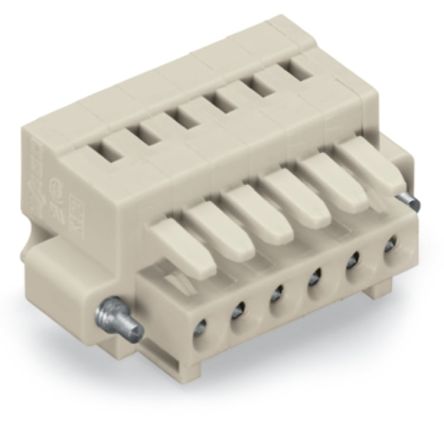 WAGO 734 Series Female Lighting Connector, 10-Pole, Female, 10-Way, Plug-In Mount, 10A [734-110/107-000]; 222-372